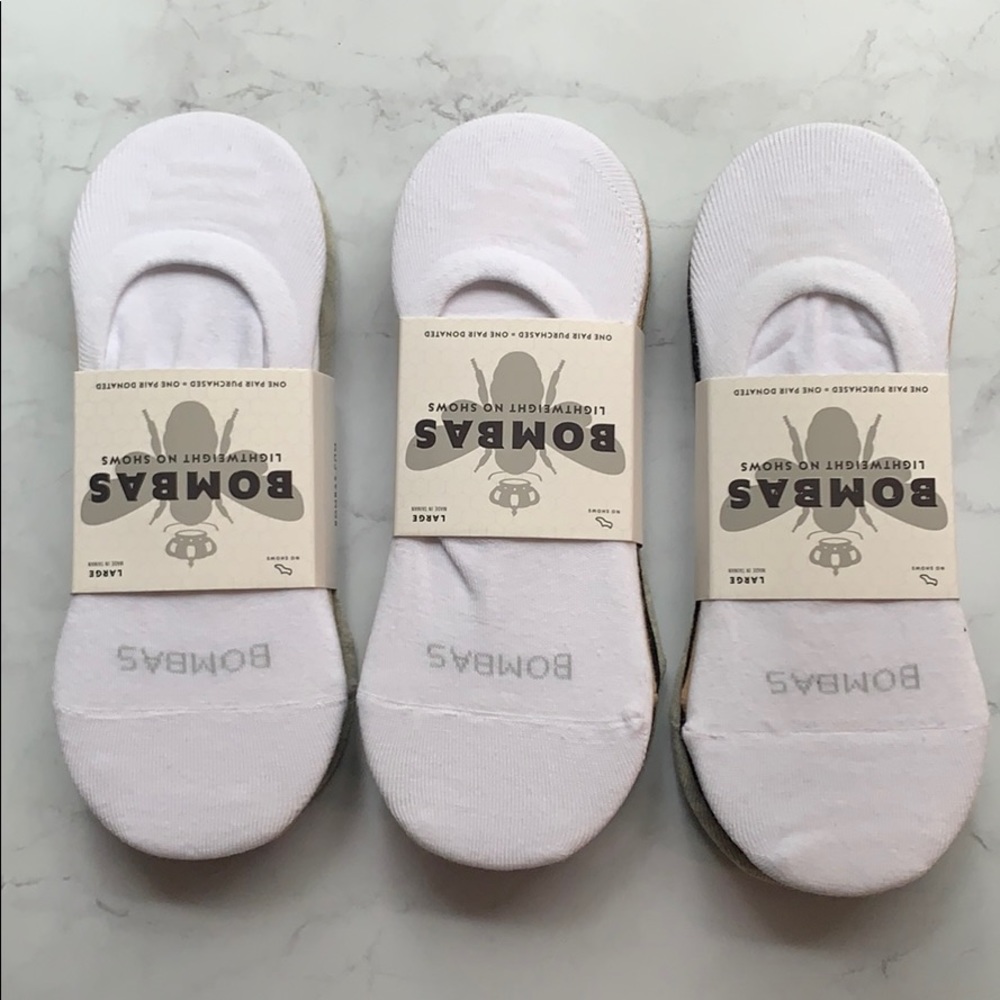 Bombas Women’s Large No-Show Socks (4 Pack)